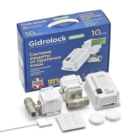 Система защиты от протечек воды Gidrolock Premium Radio Bonomi 1/2